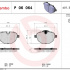 Sada brzdových destiček BREMBO P06064 - BMW