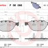 Sada brzdových destiček BREMBO P06066 - BMW, JAGUAR