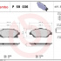 Sada brzdových destiček BREMBO P59036 - OPEL