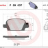 Sada brzdových destiček BREMBO P59037 - OPEL