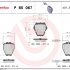 Sada brzdových destiček BREMBO P85067 - AUDI, VW