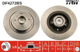 Brzdový kotouč TRW DF4272BS - s ložiskem