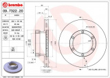 Brzdový kotouč BREMBO 09.7322.20 - VOLVO