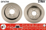 Brzdový kotouč TRW DF4794 - RANGE ROVER SPORT 06-