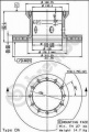 Brzdový kotouč BREMBO 09.7323.10 - FIAT