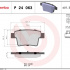 Sada brzdových destiček BREMBO P24063 - FORD, JAGUAR