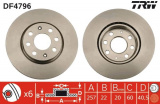 Brzdový kotouč TRW DF4796 - FIAT PUNTO 1.2-1.4, 1.3D 05 -