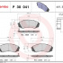 Sada brzdových destiček BREMBO P30041 - HYUNDAI, KIA