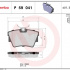 Sada brzdových destiček BREMBO P59041 - NISSAN, OPEL, RENAULT