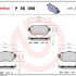 Sada brzdových destiček BREMBO P56098 - NISSAN, RENAULT