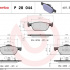 Sada brzdových destiček BREMBO P28044