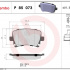 Sada brzdových destiček BREMBO P85073 - AUDI, SEAT, ŠKODA, VW