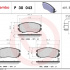 Sada brzdových destiček BREMBO P30043 - HYUNDAI, KIA