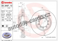 Brzdový kotouč BREMBO 09.9497.10