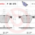 Sada brzdových destiček BREMBO P06073 - BMW