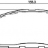 Sada brzdových destiček BREMBO P56103 - NISSAN