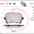 Sada brzdových destiček BREMBO P85109X - AUDI, SEAT, VW