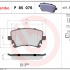 Sada brzdových destiček BREMBO P85076 - AUDI, VW