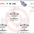Sada brzdových destiček BREMBO P59046 - OPEL, SAAB