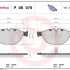 Sada brzdových destiček BREMBO P06076 - ALPINA, BMW