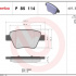 Sada brzdových destiček BREMBO P85114X - AUDI, SEAT, ŠKODA, VW