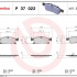 Sada brzdových destiček BREMBO P37022 - JEEP
