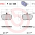 Sada brzdových destiček BREMBO PA6006