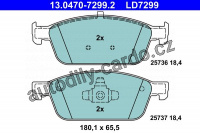 Sada brzdových destiček ATE 13.0470-7299 (AT LD7299)