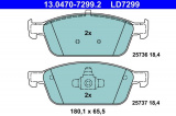 Sada brzdových destiček ATE 13.0470-7299 (AT LD7299)