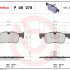 Sada brzdových destiček BREMBO P06078X - BMW