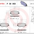 Sada brzdových destiček BREMBO P30063 - HYUNDAI, KIA