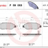 Sada brzdových destiček BREMBO P59053 - OPEL