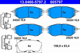 Sada brzdových destiček ATE 13.0460-5797 (AT 605797) - SUBARU