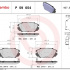 Sada brzdových destiček BREMBO P59054 - OPEL