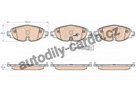 Sada brzdových destiček TRW GDB1956