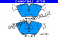 Sada brzdových destiček, kotoučová brzda - ATE 13.0460-7268.2 (607268)