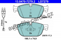 Sada brzdových destiček ATE 13.0470-7279 (AT LD7279)