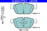 Sada brzdových destiček ATE 13.0470-7279 (AT LD7279)