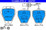 Sada brzdových destiček ATE 13.0460-2701 (AT 602701) - AUDI