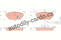 Sada brzdových destiček TRW GDB1386