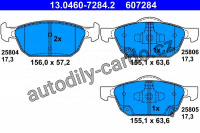 Sada brzdových destiček ATE 13.0460-7284 (AT 607284)