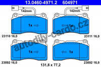 Sada brzdových destiček ATE 13.0460-4971 (AT 604971) - ALFA ROMEO