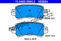 Sada brzdových destiček ATE 13.0460-5664 (AT 605664)