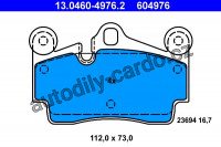 Sada brzdových destiček ATE 13.0460-4976 (AT 604976) - AUDI, PORSCHE, VW