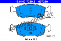 Sada brzdových destiček ATE 13.0460-7289 (AT 607289)