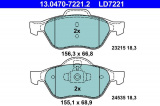 Sada brzdových destiček ATE Ceramic 13.0470-7221 (AT LD7221)