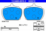 Sada brzdových destiček ATE 13.0460-6910 (AT 606910) - FORD