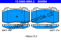 Sada brzdových destiček ATE 13.0460-4984 (AT 604984) - MERCEDES-BENZ