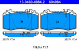 Sada brzdových destiček ATE 13.0460-4984 (AT 604984) - MERCEDES-BENZ