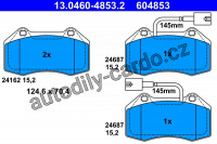 Sada brzdových destiček ATE 13.0460-4853 (AT 604853) - ALFA ROMEO